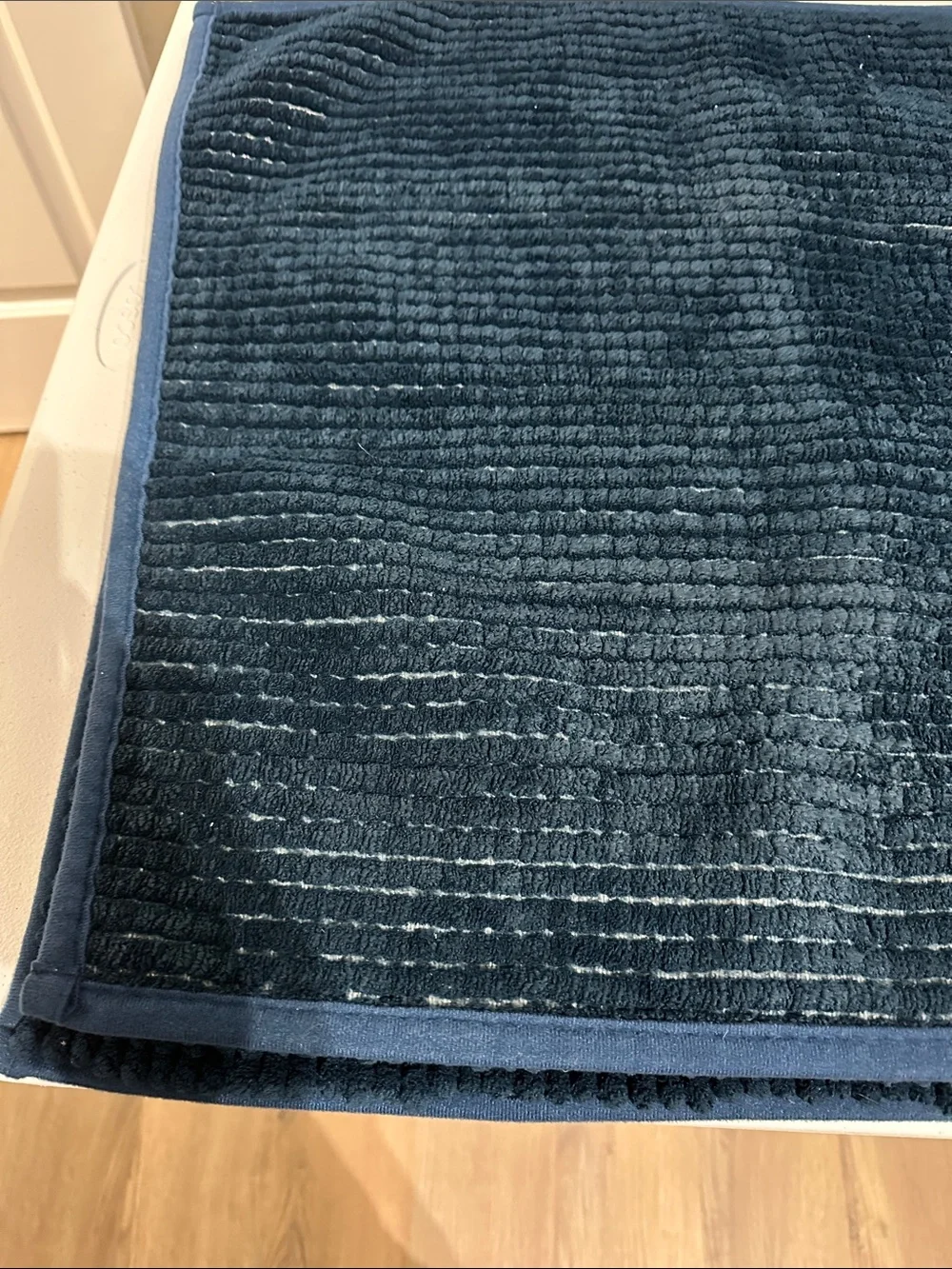 2x5 Plush Deep Navy Bath Mat - Luxe Absorbent Comfort 3 available